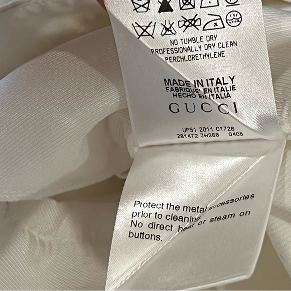 Gucci White Mid Rise Skinny Cotton Pants EU38 - Picture 7 of 8